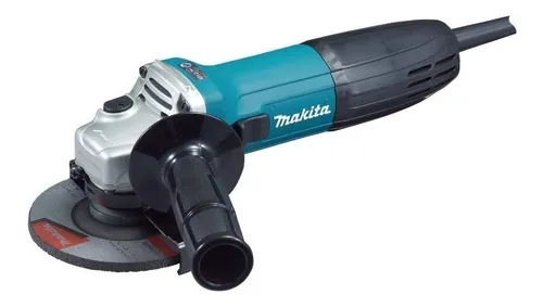 Miniesmeriladora angular Makita GA4530 color turquesa 720 W 127 V + accesorio